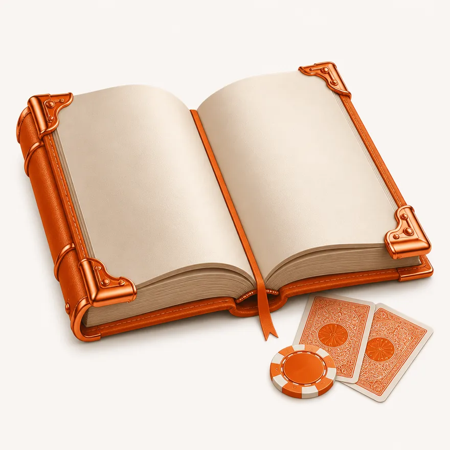 Open rulebook with cards — Incognito