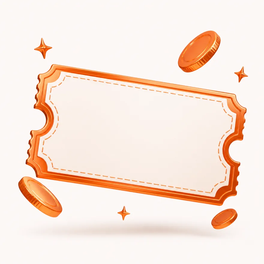 Blank coupon ticket — Incognito