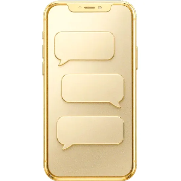 Smartphone with chat bubbles — Incognito