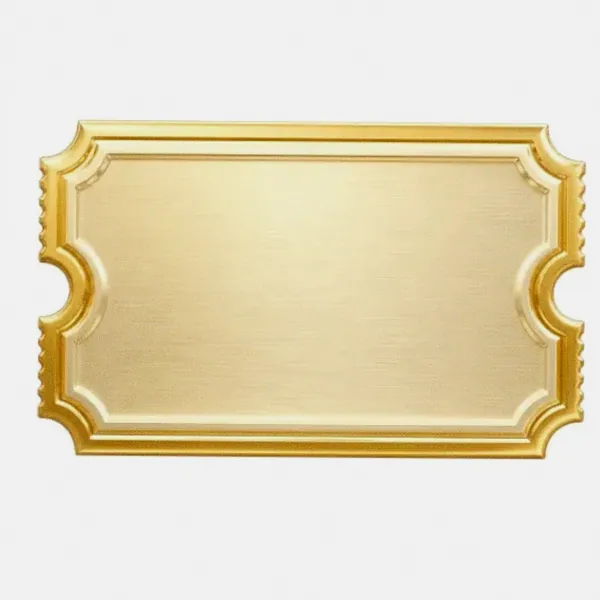 Blank ticket plaque — Incognito